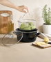Hermia Davet-400 Olla Esmaltada 22 cm 3500 ml Negro